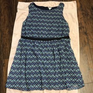 Geometric print dress